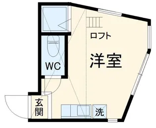 ユナイト山手エドアルド・ブフナー【2階】の間取り