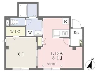 リシェス文京本駒込【1階】の間取り