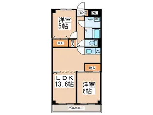 ラ・フォーレ北川【3階】の間取り
