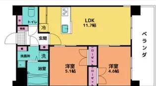 Esan Terrace登川II【8階】の間取り