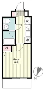 GROWS西横浜【8階】の間取り