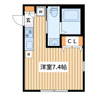 ラフィーネ西谷B【2階】の間取り