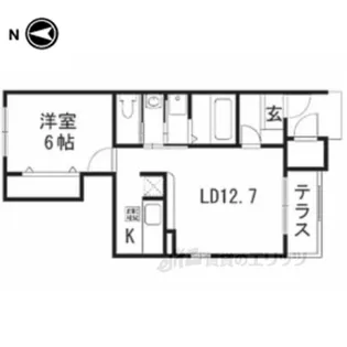 アルカンシェル【1階】の間取り