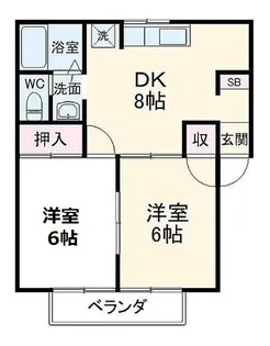 ファミールトーク【1階】の間取り