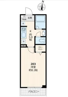 セゾンドミール【2階】の間取り