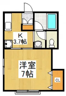 柳ハイツ【1階】の間取り