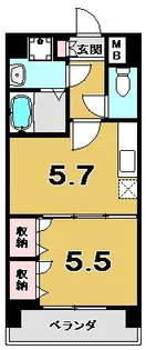 ヒーリングタワー七条大宮【6階】の間取り