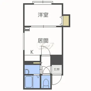 コーポ美園【3階】の間取り