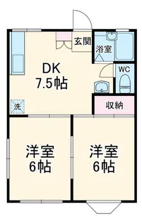 ブランメゾン長後【1階】の間取り