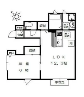 レゾンデートル【1階】の間取り