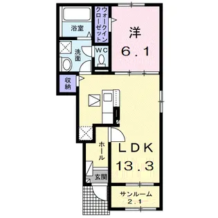 ヴィレッタ 和【1階】の間取り