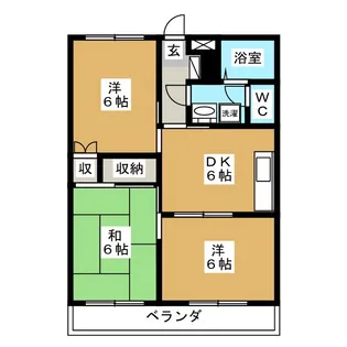丸茂ビル【3階】の間取り