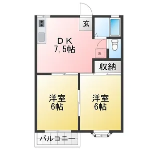 プランドール【2階】の間取り