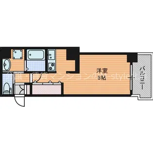 アヴェニール天神橋【8階】の間取り