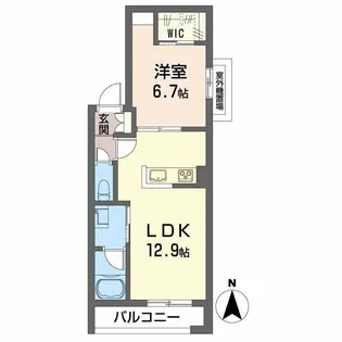 天神山パークメゾン【3階】の間取り
