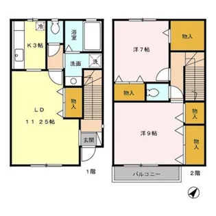 シャルム【2階】の間取り