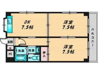 ランド雅【3階】の間取り