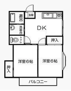 ハイツ住吉I【1階】の間取り