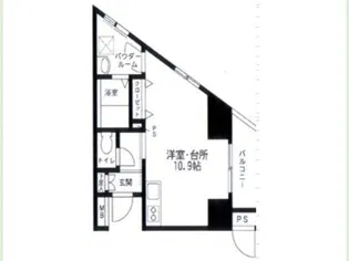 スカイプラザII【4階】の間取り