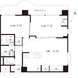 ベラカーサ小茂根【6階】の間取り