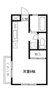 ベルエポック(マンスリーマンション)【1階】の間取り