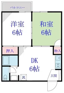 リバーサイドハイツ【2階】の間取り