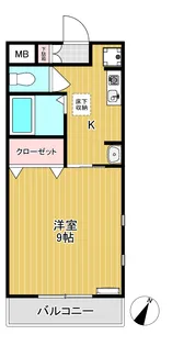 ハイム花沢【1階】の間取り