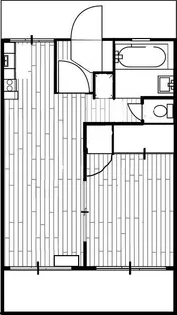 山梨県甲府市音羽町【マンション】の間取り