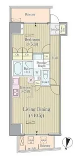 リンデンコート市ヶ谷【8階】の間取り