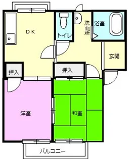 メゾンソレイユ【2階】の間取り