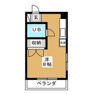 サンリバー【3階】の間取り