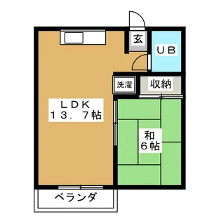 奈良マンション【2階】の間取り