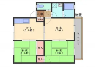 ヴィラ石本【2階】の間取り