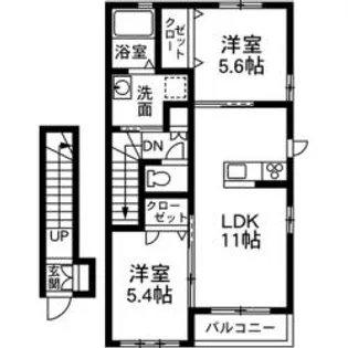 クレマチス【2階】の間取り