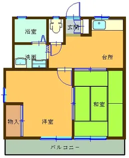 ヴィラプリメイラ【2階】の間取り