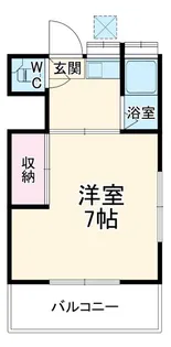 ハウスチサト【1階】の間取り