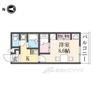 レオパレスK&M【1階】の間取り