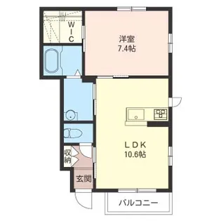 ファミーユB【1階】の間取り