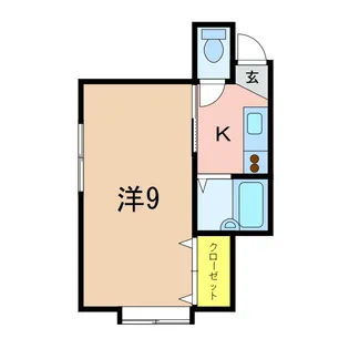 ハイツブリッジ【2階】の間取り