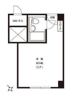赤坂レジデンシャルホテル【10階】の間取り