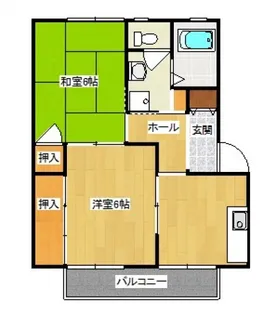 パルテールA棟【2階】の間取り