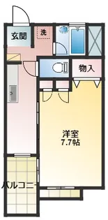 ドゥ・セナクール【1階】の間取り