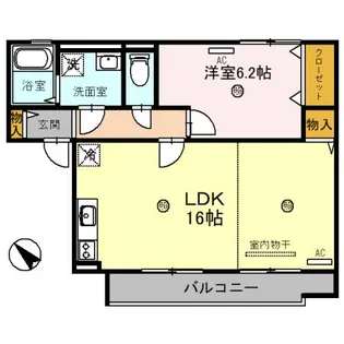 滋賀県甲賀市甲南町寺庄【アパート】の間取り