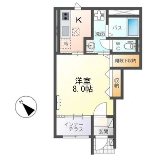 アンポワロー(un poireau)【1階】の間取り