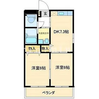 熊本県熊本市中央区黒髪1【マンション】の間取り