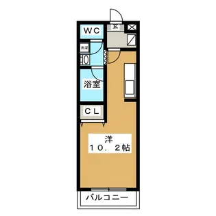 東洋ハイツB【2階】の間取り