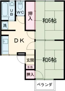 第二コーポ田中【2階】の間取り