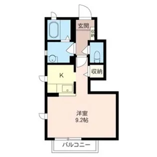 ヴェルドミールB シャーメゾン【1階】の間取り