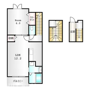 群馬県前橋市総社町2【アパート】の間取り