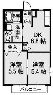 サウスプラム【2階】の間取り